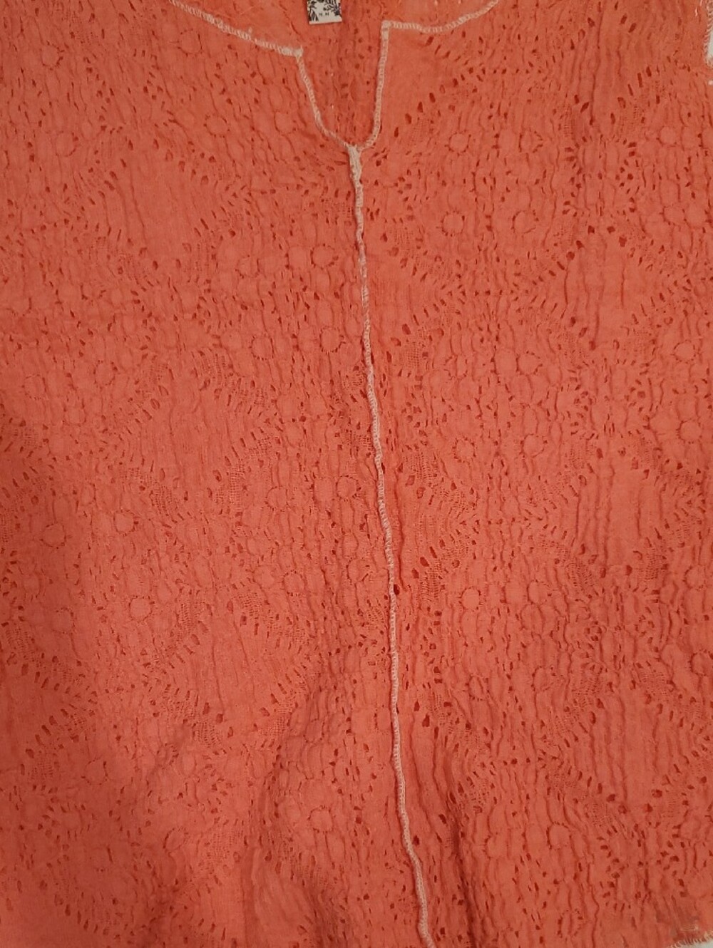 Free People Coral Lace Crochet Tank - Picture 3 of 4
